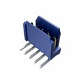 Fci Board Connector, 4 Contact(S), 2 Row(S), Male, Straight, 0.1 Inch Pitch, Solder Terminal, Locking,  76385-302LF